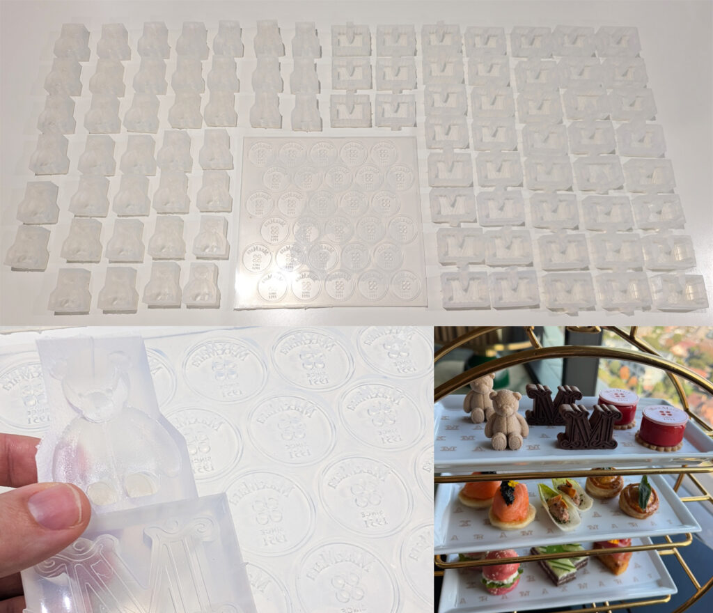 Food safe silicone molds for chocolate